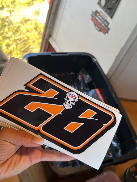 Orange decal
